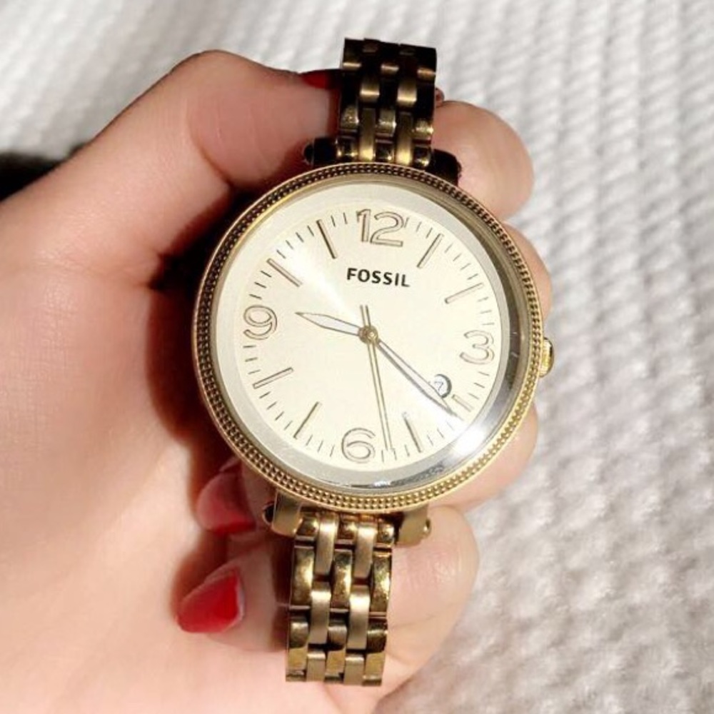 Golden fossil watch ✨